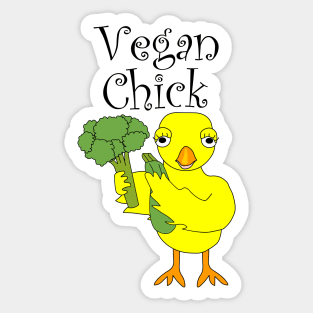 Vegan Chick Sticker